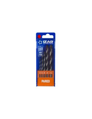 IZAR WIDIA DRILL SET 4,5,6,8,10 (5U CASE.