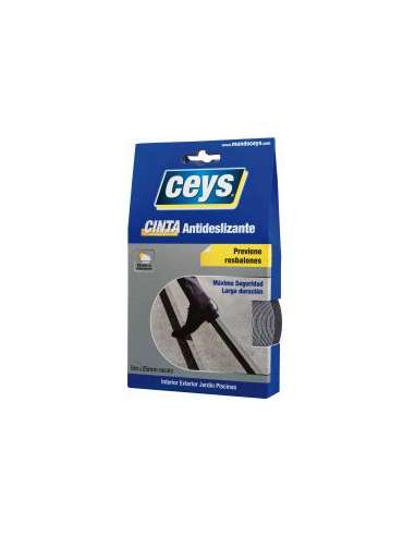 CEYS TACKCEYS ANTIDESLIZANTE NEGRO 25mm x 5m