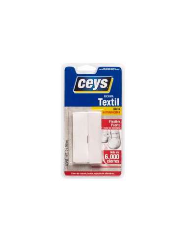 CEYS CREMALLERA TEXTIL BLANCA