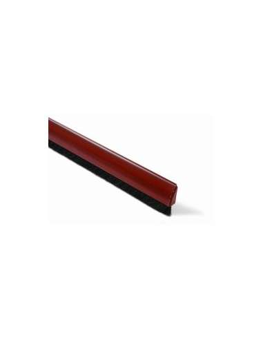 BRINOX BURLETE PUERTA 100 PELOS CURVO 13 MM.MADERA OSCURA B8033Z