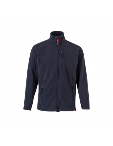 VELILLA CHAQUETA POLAR 201502 AZUL NAVY/LINEA AMARILLA L