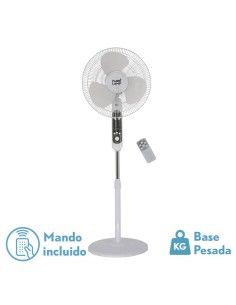FABRILAMP VENTILADOR PIE CALMA 4 ASPAS 43CM 45W BLANCO
