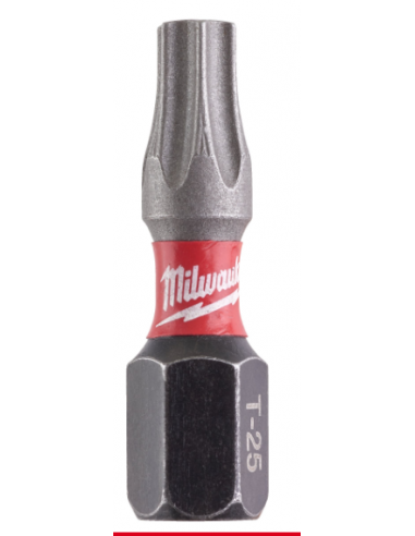 MILWAUKEE PUNTA DESTORNILLADOR 1/4 TORX T-25*25 (2 U.