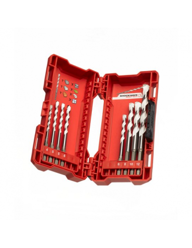 MILWAUKEE JUEGO BROCAS WIDIA 1/4" (ESTUCHE 8 PZ.