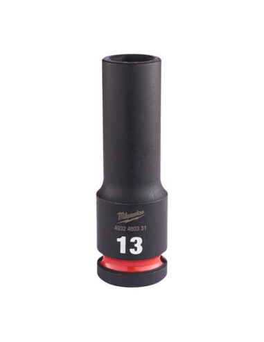 MILWAUKEE CARRACA IMPACTO 1/2" VASO LARGO 6C.13 MM