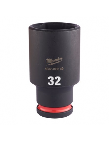 MILWAUKEE CARRACA IMPACTO 1/2" VASO LARGO 6C.32 mm.