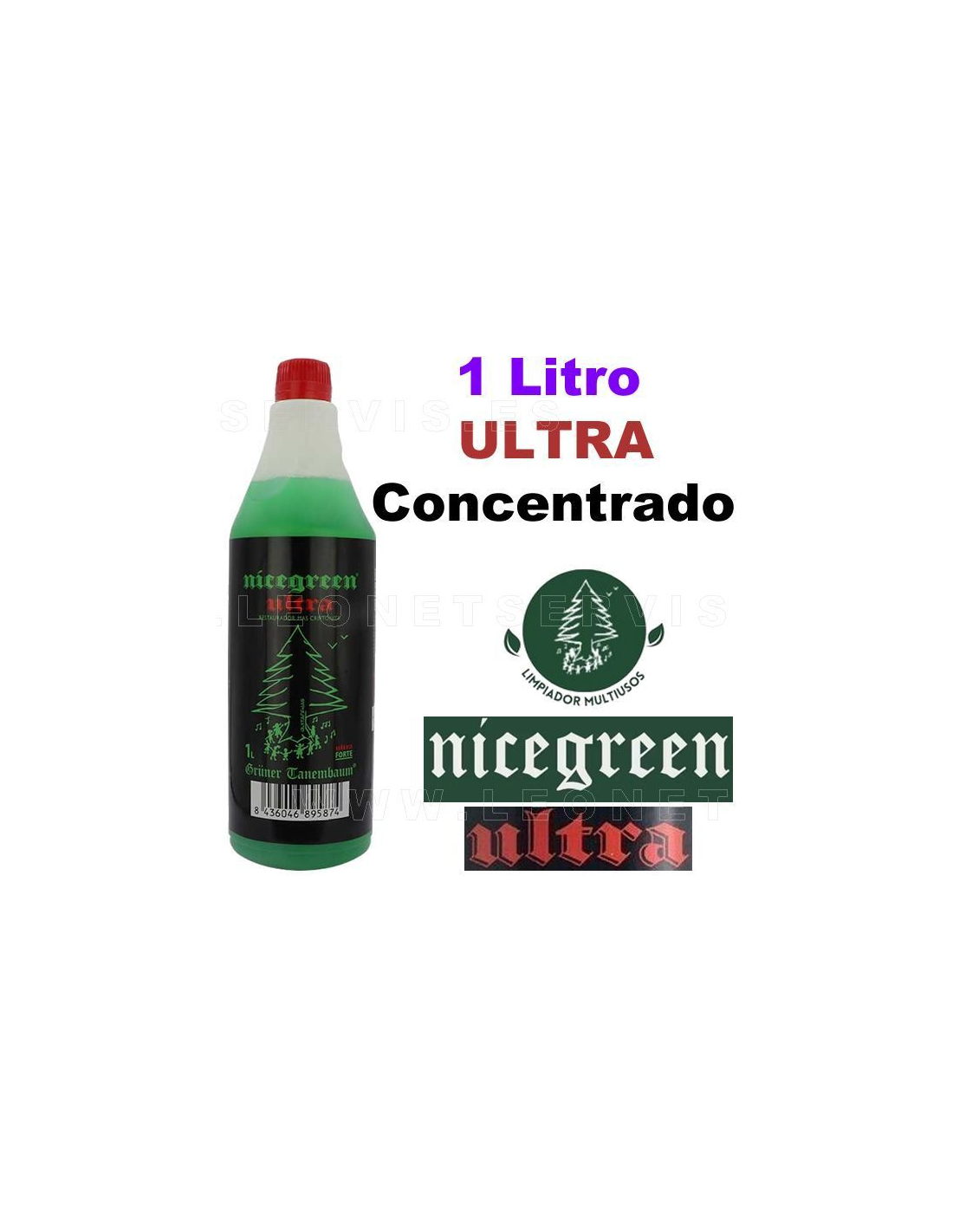 NICEGREEN ULTRA CONCENTRADO LIMPADOR MULTIUSO 1 L.