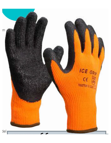 CIPISA GUANTES PROTECCION FRIO NEGRO/NARANJA ICEGRIP EN388:2006 EN511:2006 10 XL