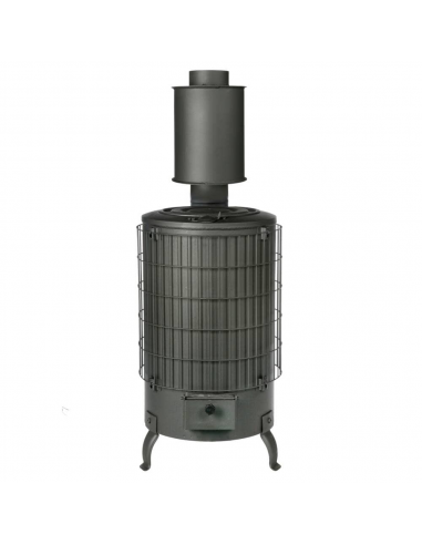 FOGÃO A LENHA THECA ECODESING N.4 16,5 Kw, tubo 110 mm. (TE INCLUÍDO)