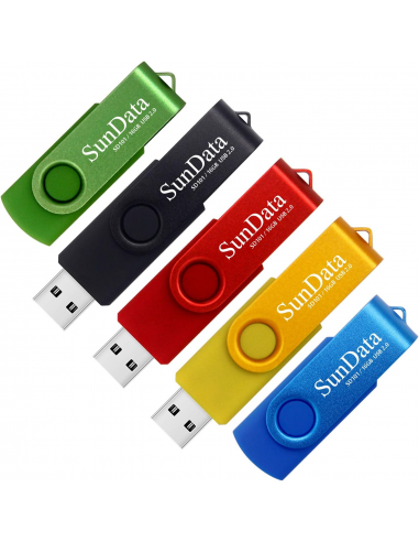 SUNDATA PENDRIVE 16 GB. VARIOS COLORES (5 PZ.