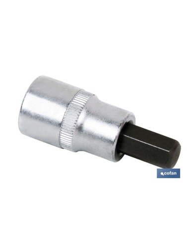 COFAN 1/4" RATCHET SOCKET ALLEN SCREWDRIVER TIP 6mm.