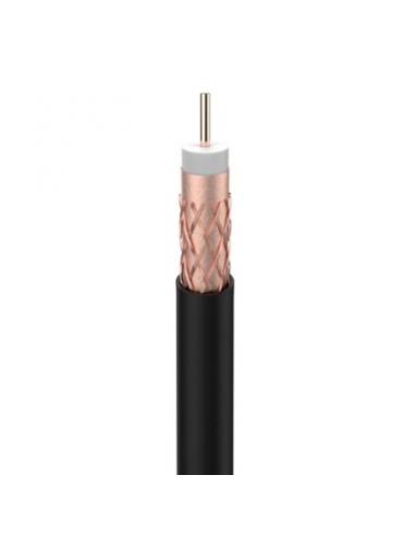 CABLE ANTENA COAXIAL EXTERIOR 18 RTC NEGRO (1 M.