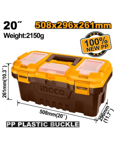 INGCO CAJA HERRAMIENTAS PVC 508*296*261 mm.PBX2001