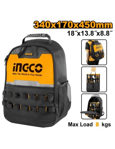 MOCHILA DE FERRAMENTAS INGCO 380*170*460 mm.HBP01028