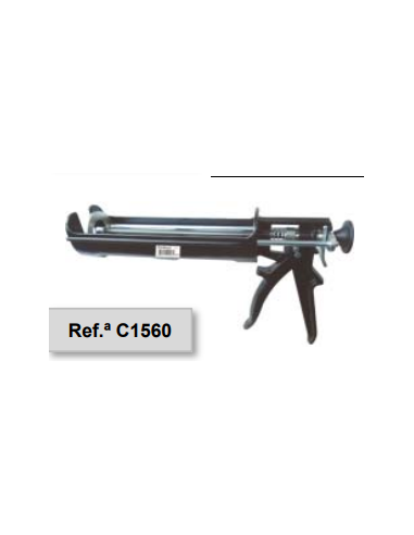 PISTOLA RESINA MORTERO PROFESIONAL 300/400 ML.