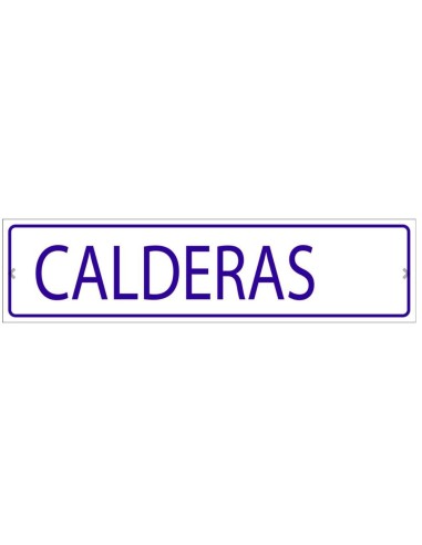 CARTEL PVC ADHESIVO 250X62 CALDERA