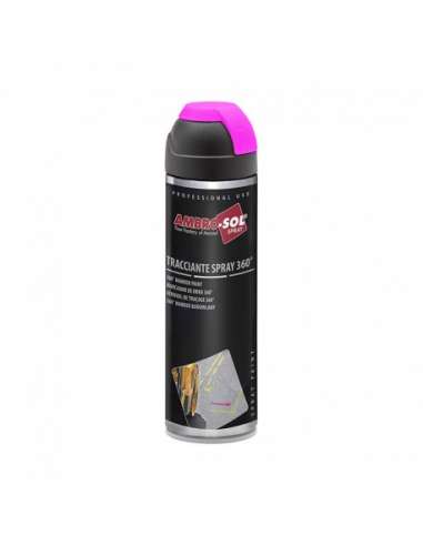 AMBRO-SOL SPRAY 500 MARCADOR OBRA 360º FUCSIA FLUORESCENTE