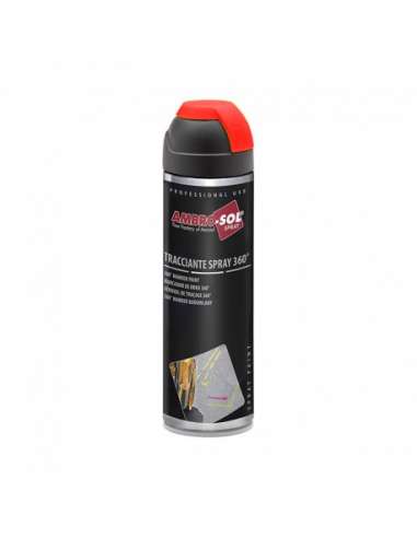 AMBRO-SOL SPRAY 500 MARCADOR OBRA 360º ROJO FLUORESCENTE