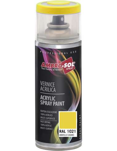 AMBRO-SOL SPRAY 400 PINTURA ACRILICA1003 AMARI.SEÑAL