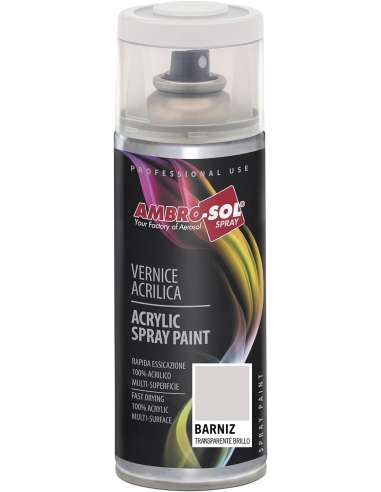 AMBRO-SOL SPRAY 400 PINTURA ACRILICA TRANSPARENTE BRILLO