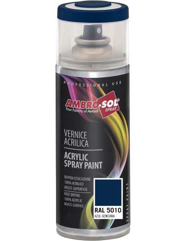 AMBRO-SOL SPRAY 400 PINTURA ACRILICA 5010 AZUL GENCIAN