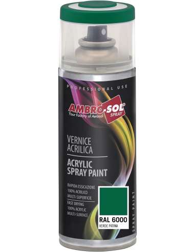 AMBRO-SOL SPRAY 400 PINTURA ACRILICA 6001 VERDE ESMERALDA