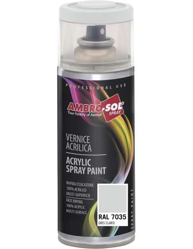 AMBRO-SOL SPRAY 400 PINTURA ACRILICA 7035 GRIS CLARO