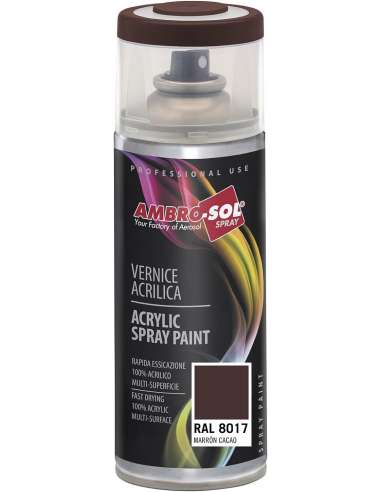 AMBRO-SOL SPRAY 400 PINTURA ACRILICA 8014 MARRON SEPIA