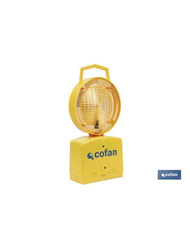 COFAN LINTERNA SEÑALIZACION OBRA INTERMITENTE SENSOR OSCURIDAD