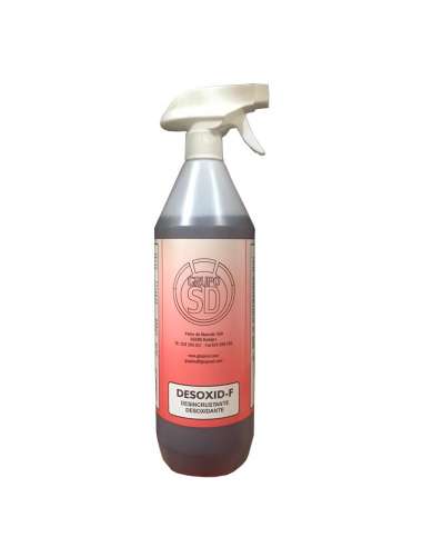 GRUPOSD DESINCRUSTANTE DA-80 INOX/ALUMINIO/COBRE /ESOXIDANTE CVT-237 DESOXID-F BOTELLA 1 L.