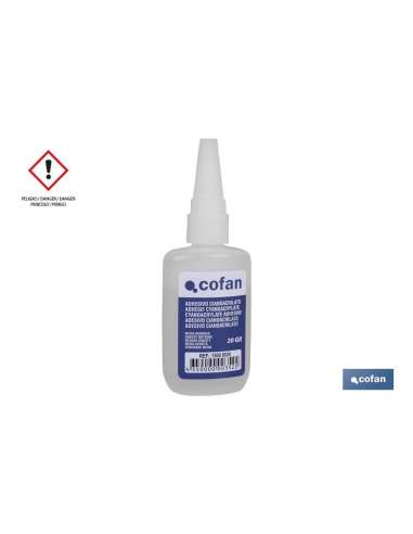 COFAN PEGAMENTO CYANOCRILATO MEDIA DENSIDAD BOTE 20 gr.