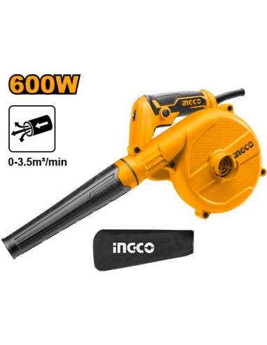 INGCO ASPIRADO/SOPLADOR 600 W.CAUDAL 0-3.5m3/min.AB6008