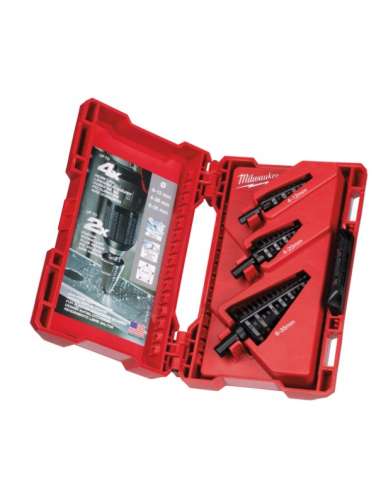 CONJUNTO DE BROCA PASSADA MILWAUKEE 4-12mm./4-20mm./6-35mm.3 U.