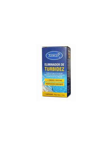 TAMAR ELIMINADOR TURBIDEZ PISCINA CARTUCHO 120 GR.