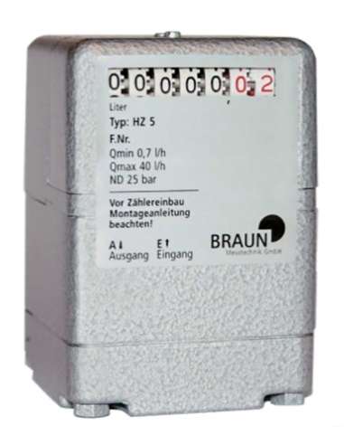 BRAUN CONTADOR GASOIL HZ 5 1/8" 0,7-40 L/h