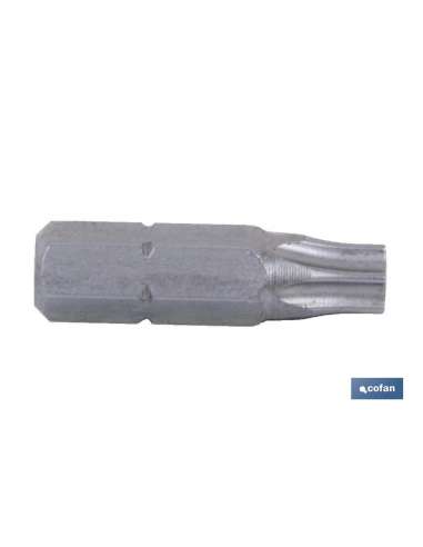 COFAN PUNTA DESTORNILLADOR 1/4" TORX INVIOLABLE T-30*25