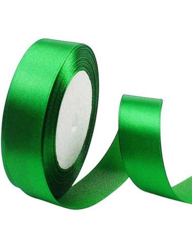 FITA DE SEDA CETIM 25 mm.*22 M. VERDE