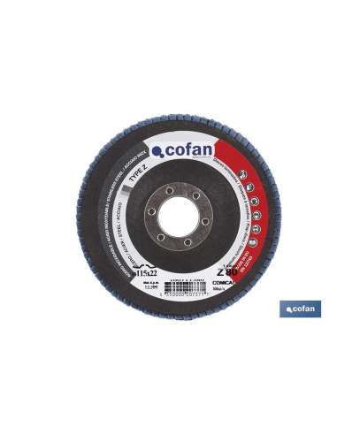 COFAN DISCO LAMINAS ZIRCONIO INOX 178 GR.120