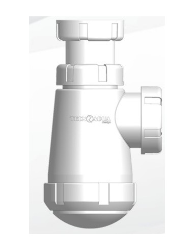 TECNOAGUA SIFON PVC BOTELLA EXTENSIBLE C/TAPON 40 mm.1 1/2" 108-185 T-3+