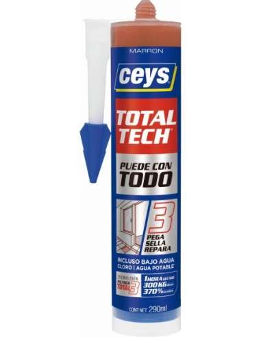 CEYS TOTAL TECH CARTUCHO 290 ML.MARRON