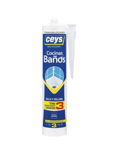 CEYS SELLACEYS CARTUCHO COZINHAS/BANHEIROS 290 ML.TRANSPARENTE