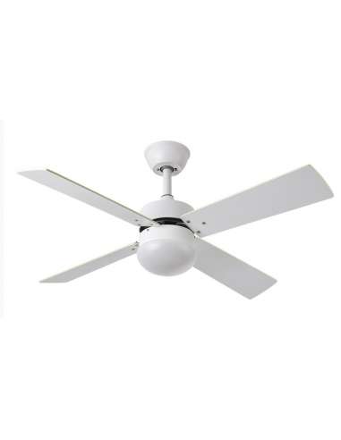 FABRILAMP VENTILADOR TECHO SOFIA 4 ASPAS 107CM 2*27W BLANCO