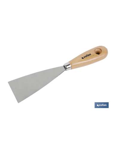 ESPATULA INOX M/MADERA 150 mm.