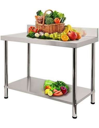 MESA TRABAJO INOX  PROFESIONAL 1000*600*850 mm.