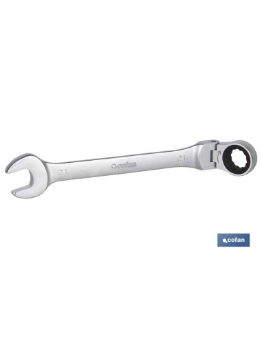 COFAN COMBINED ARTICULATED RATCHET WRENCH 13mm.