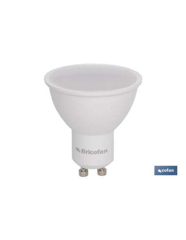 COFAN LAMPARA LED DICROICA GU10 PLANA  7 W.500 LU.