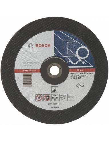 BOSCH DISCO CORTE HIERRO PLANO EXPERT 300*2.8*25