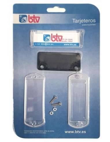 BTV TARJETERO BUZON PLASTICO (BLISTER 2 U.60013