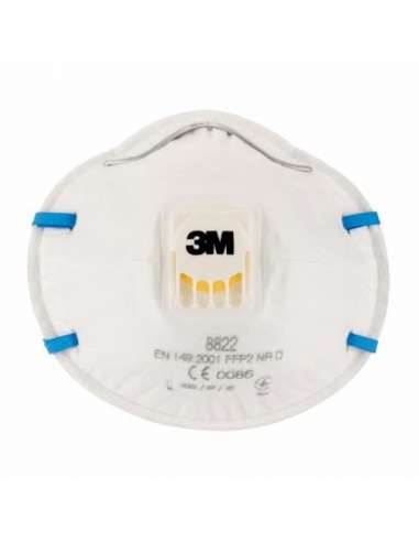 3M MASCARILLA 1 USO FFP2 MOLDEADA C/VALVULA (CAJA 10 U.8822