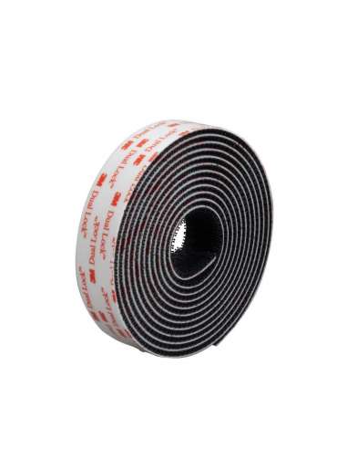 3M VELCRO ADESIVO DE ALTA RESISTÊNCIA 25,4 mm.*2,5 M.PRETO S355BCF252